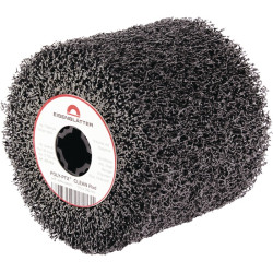 Satinierwalze POLY PTX Clean Rad soft 60 grob schwarz Nylonvlies Ø115xB100mm