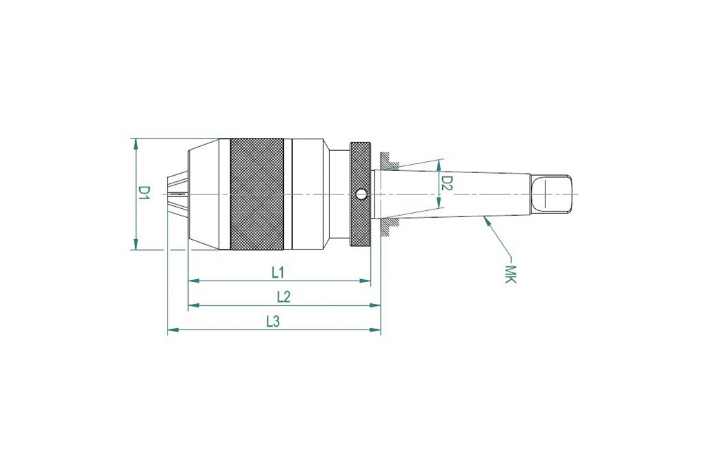 Schnellspannbohrfutter Spiro MK Spann D.3 16mm MK4 f.Re. Lauf Metall RÖHM