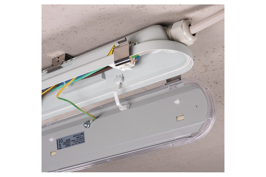 Feuchtraumleuchte 40 W 7200 lm neutralweiß 220 240V grau