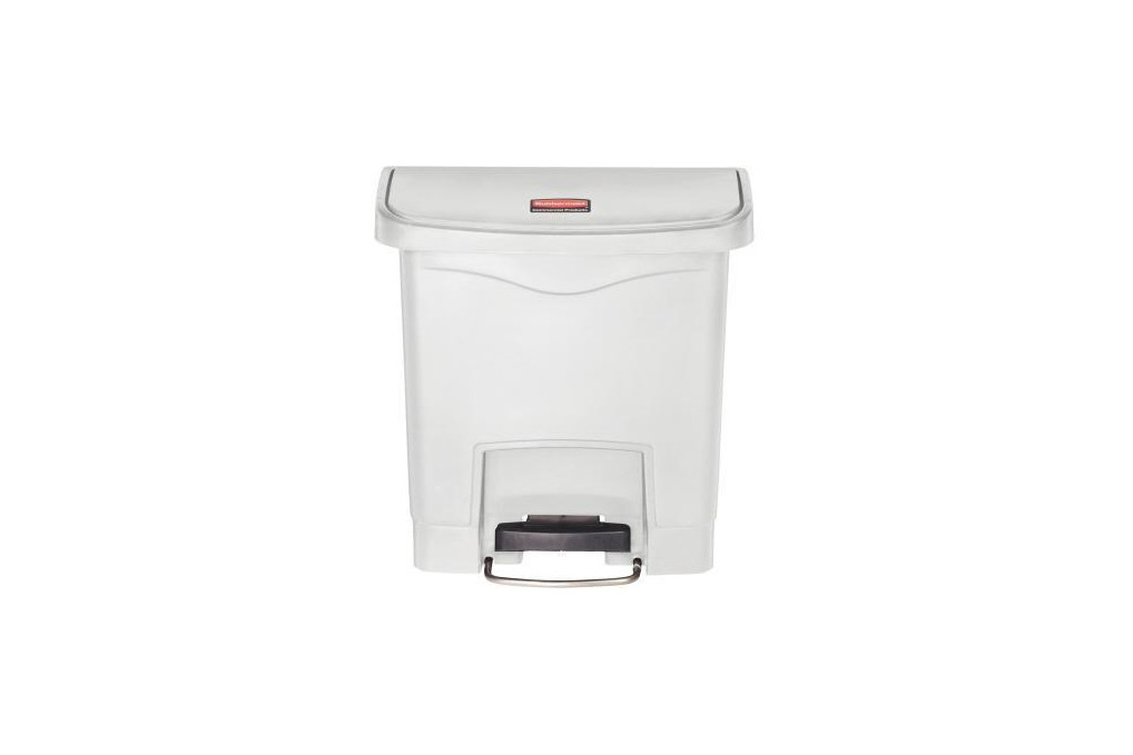 Rubbermaid Tretabfalleimer Slim Jim 1883554 Kunststoff 15l weiß