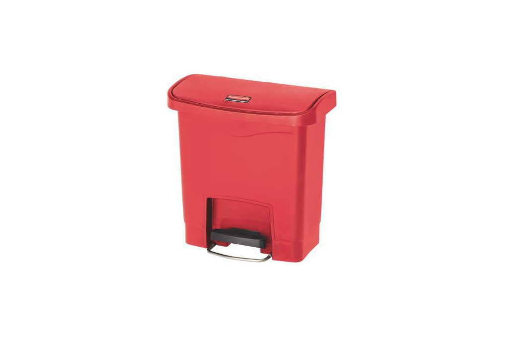 Rubbermaid Tretabfalleimer Slim Jim 1883563 Kunststoff 15l rot