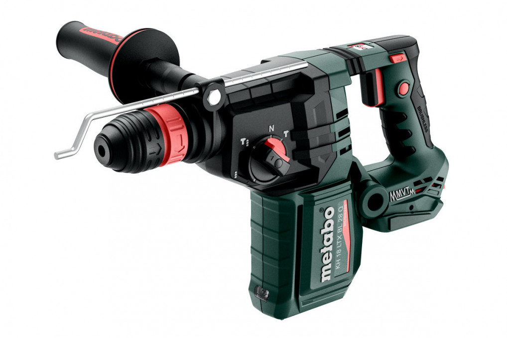 Akku-Kombihammer KH 18 LTX BL 28 Q (601715840) mit Metabo-Quick-Wechselfutter  metaBOX 165 L