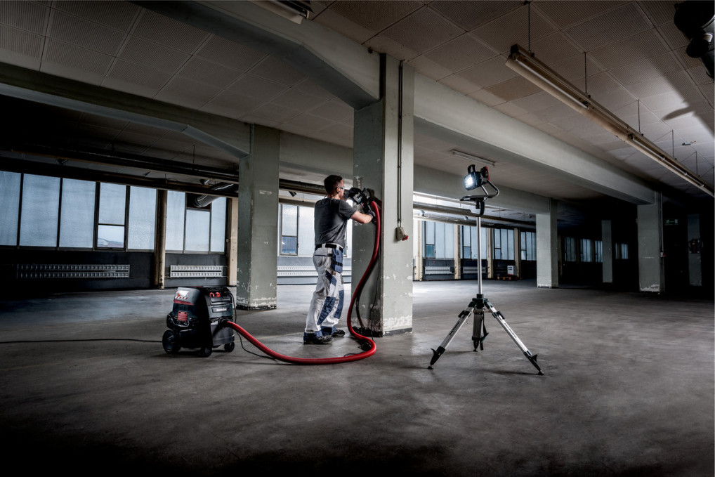 Renovierungsschleifer RSEV 19-125 RT (603825710) mit Diamantschleiftopf Beton  professional   Kunststoffkoffer
