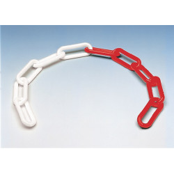 Absperrkette Ku.rot weiß 6mm L.30m