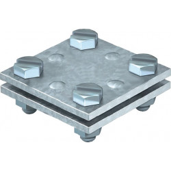 Kreuzverbinder DIN EN 62561 1 flach flach 30mm TZN STA