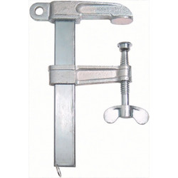 Polschweißzwinge 400 A 160mm m.Flügelmutter