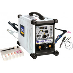 TIG Schweißanlage PROTIG 201 AC DC HF FV m.Zub.10  200 A gasg.GYS