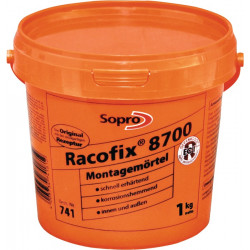 Montagemörtel Racofix® 8700 1:3 Raumteile (Wasser Mörtel) 1kg Eimer SOPRO