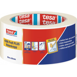 Malerkreppband 4306 Profi PLUS leicht gekreppt hellbeige L.50m B.50mm Rl.TESA Malerkreppband 4306 Profi PLUS leicht gekreppt hellbeige L.50m B.50mm Rl.TESA