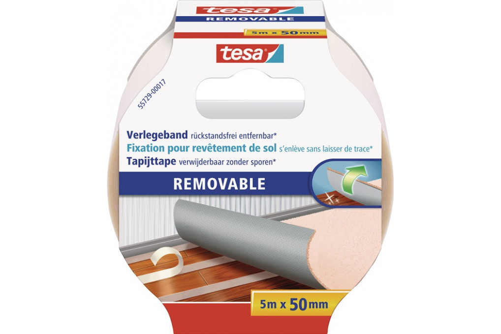 Doppelseitiges Verlegeband 55729 L.5m B.50mm Rl.TESA Doppelseitiges Verlegeband 55729 L.5m B.50mm Rl.TESA