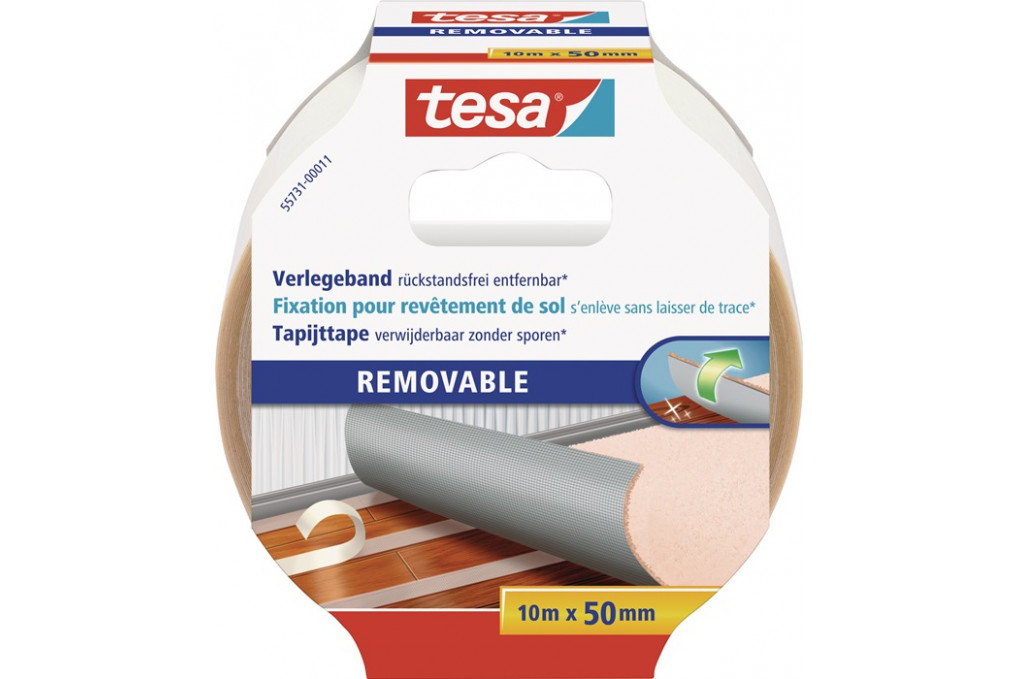 Doppelseitiges Verlegeband 55731 L.10m B.50mm Rl.TESA Doppelseitiges Verlegeband 55731 L.10m B.50mm Rl.TESA