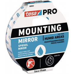 Montageband Mounting PRO Spiegel 66952 weiß L.5m B.19mm TESA
