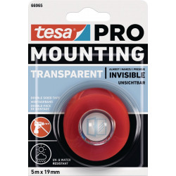 Montageband Mounting PRO Transparent 66965 transp.L.5m B.19mm TESA