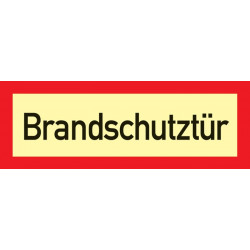 Brandschutzzeichen DIN 4066 L297xB105mm Brandschutztür Folie