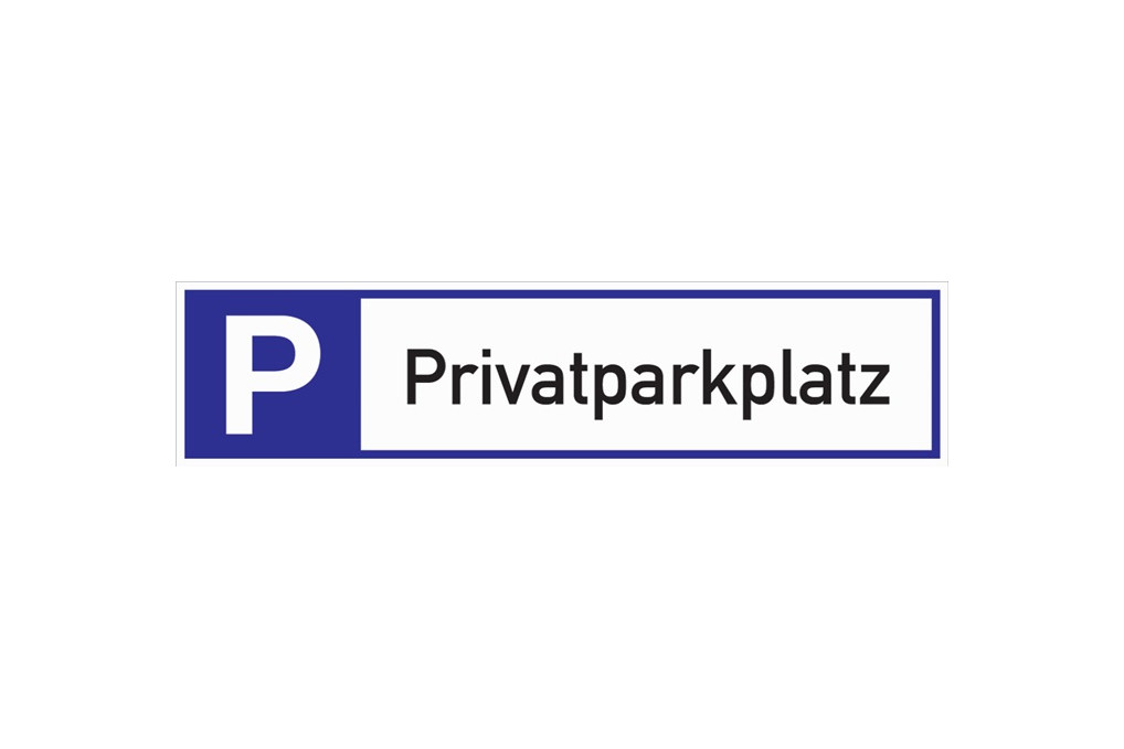 Parkplatzbeschilderung Privatparkplatz L460xB110mm Alu.weiß blau schwarz Parkplatzbeschilderung Privatparkplatz L460xB110mm Alu.weiß blau schwarz
