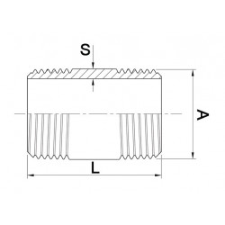 Rohrdoppelnippel EN 10226-1 Rohrdoppelnippel EN 10226-1