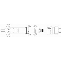 Übergangsstück GEKA plus MS verchr.Klaue u.Stecker GEKA Übergangsstück GEKA plus MS verchr.Klaue u.Stecker GEKA