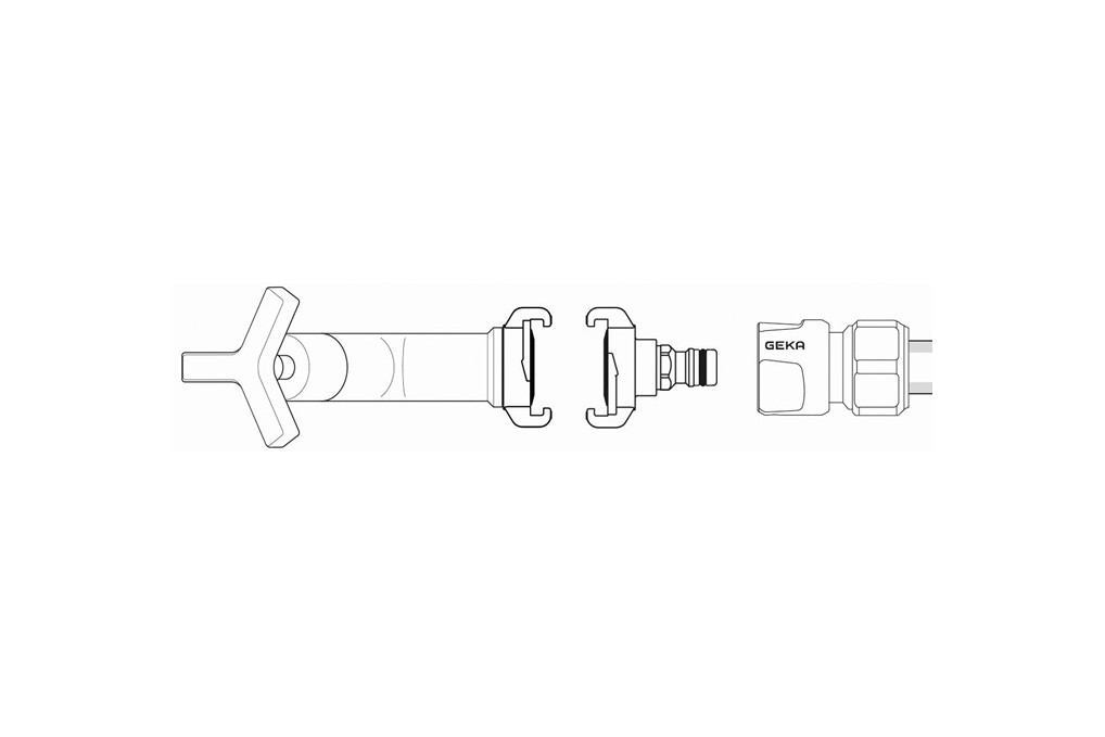 Übergangsstück GEKA plus MS verchr.Klaue u.Stecker GEKA Übergangsstück GEKA plus MS verchr.Klaue u.Stecker GEKA