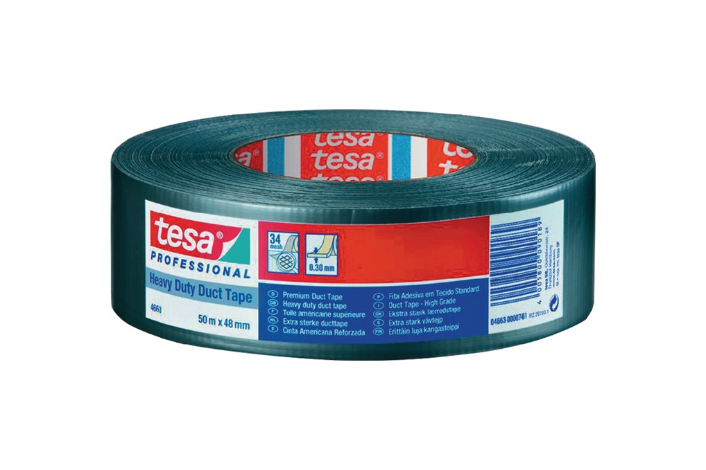 Gewebeband duct tape 4663 silber L.50m B.48mm Rl.TESA Gewebeband duct tape 4663 silber L.50m B.48mm Rl.TESA