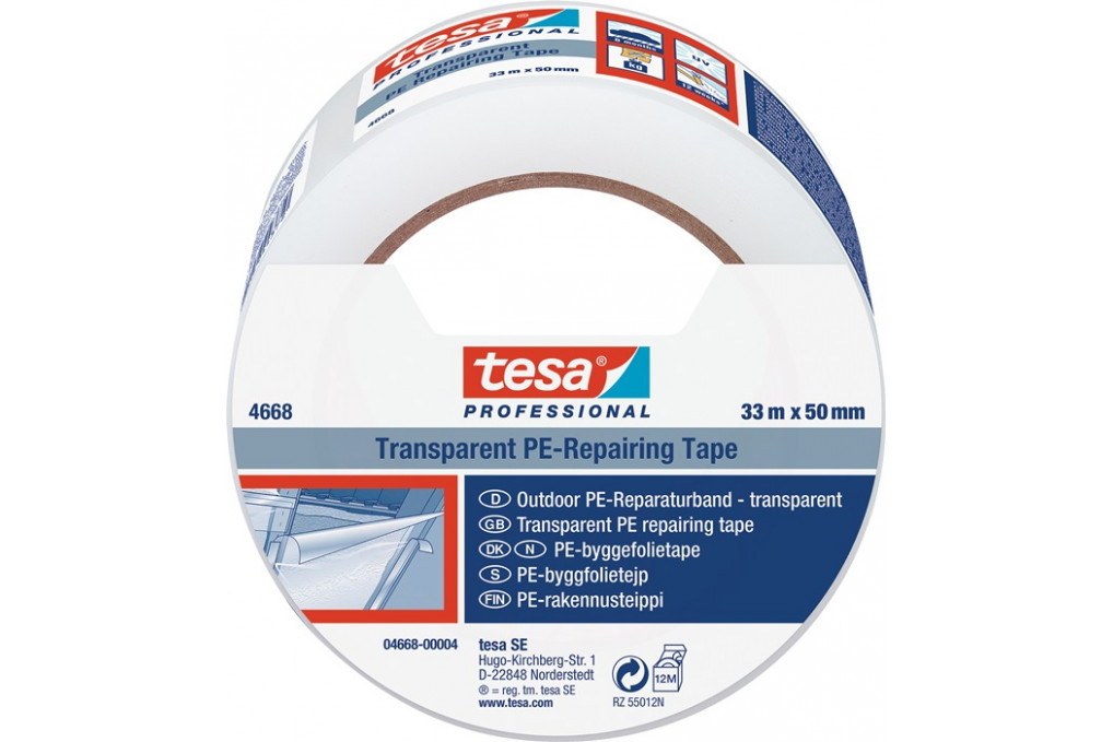 Folienreparaturband tesaband® 4668 transp.L.33m B.50mm Rl.TESA Folienreparaturband tesaband® 4668 transp.L.33m B.50mm Rl.TESA