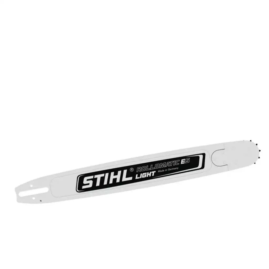 Saegeketten und Schienen