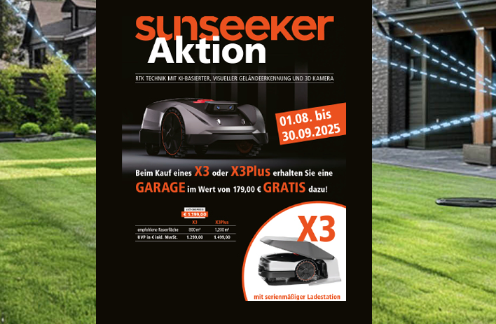 Sunseeker Flyer X3 kostenloses Dach